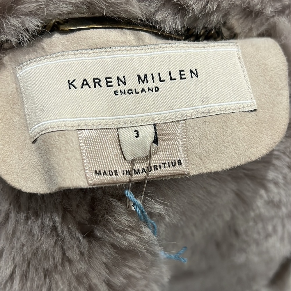 Karen Millen 100% sheepskin fur cape, luxuriously soft!!